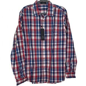 Mcedar Men’s Button Front Long Sleeve Shirt NWT Size XXL